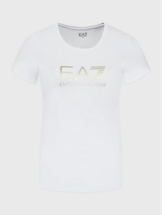 EA7 Emporio Armani EA7 Emporio Armani T-shirt 8NTT66 TJFKZ 0101 Bijela Slim Fit
