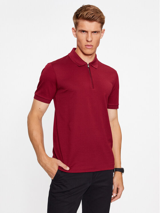 BOSS Boss Polo Polston 34 50500332 Tamnocrvena Regular Fit