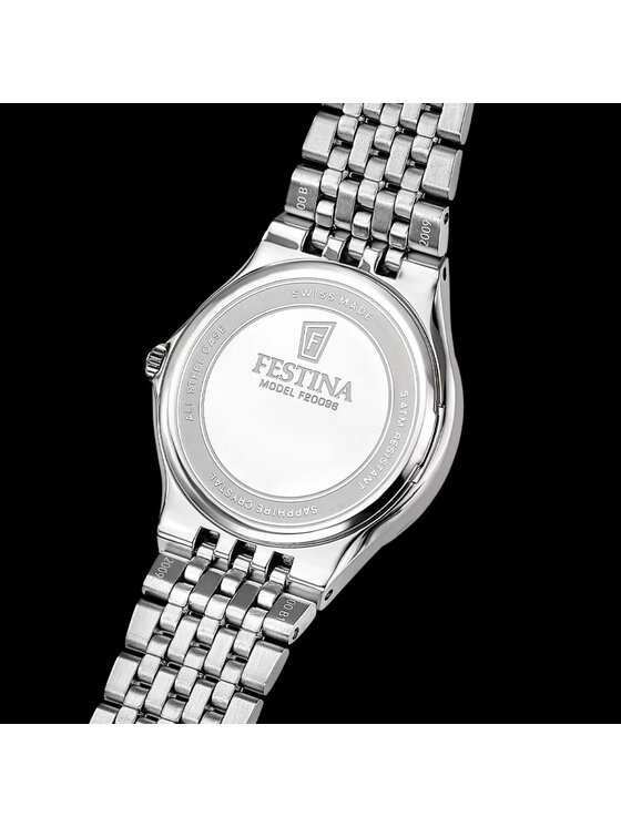 Festina Festina Zegarek F20093-5 Srebrny