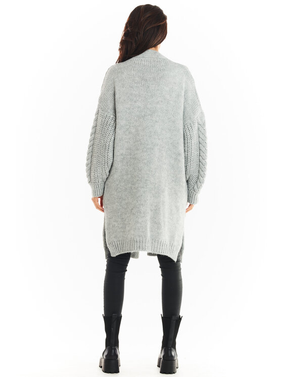 Awama Awama Svetr A393 Šedá Basic Fit