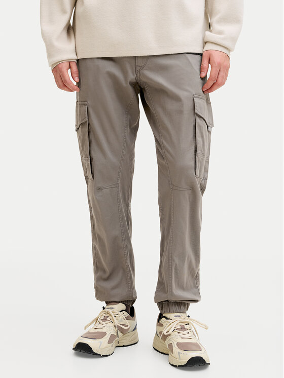 Jack & Jones Jack & Jones Bavlnené nohavice Paul Flake 12139912 Sivá Regular Fit