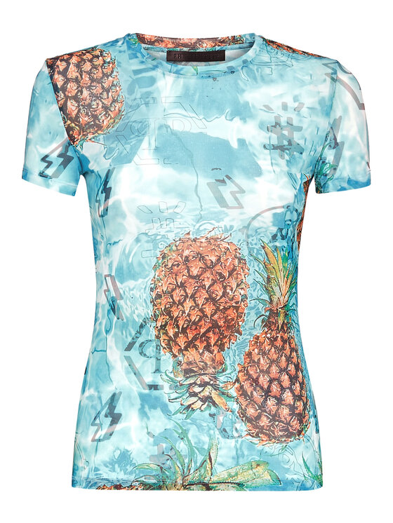 PHILIPP PLEIN PHILIPP PLEIN T-Shirt 3691 Kolorowy Regular Fit