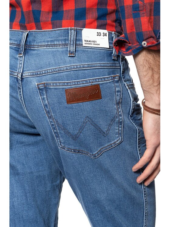 Wrangler Wrangler Pantaloni di tessuto TEXAS Blu Straight Fit