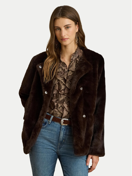 LAUREN RALPH LAUREN Futro 297P04117002 Brązowy Regular Fit