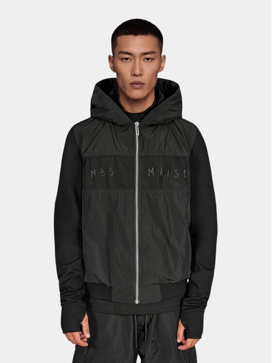 MADE BY SOCIETY MADE BY SOCIETY Kurtka anorak Hanorac Core Block - H17644 Czarny Basic Fit