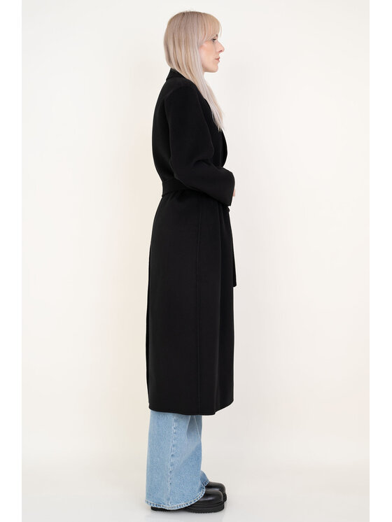 PINKO PINKO Vlněný kabát Carnice Černá Regular Fit