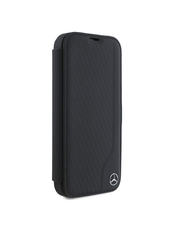 Mercedes-Benz Mercedes-Benz Etui na telefon Leather Wood Imitation Czarny