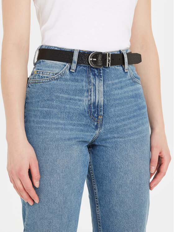 Calvin Klein Calvin Klein Dámsky opasok Ck Must Ck Loop Belt K60K611297 Čierna