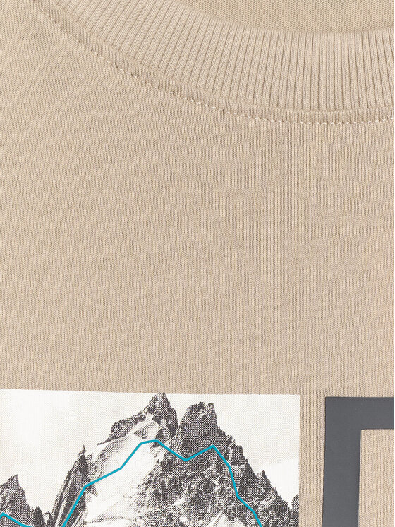 4F 4F T-Shirt TREKKING Beżowy Regular Fit