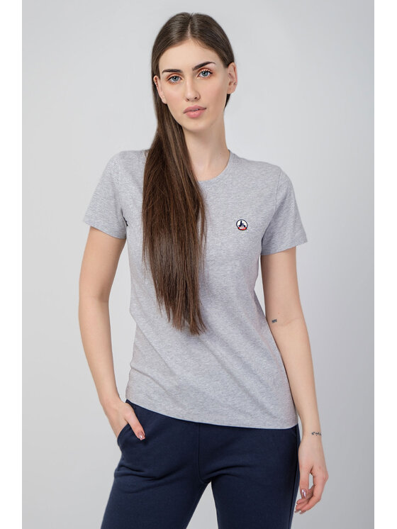 Jott Jott T-Shirt Rosas Szary Regular Fit