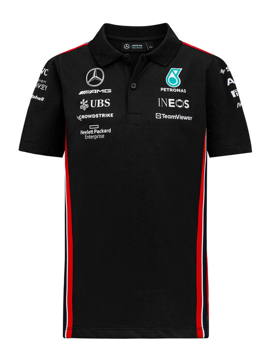Mercedes AMG Petronas F1 Mercedes AMG Petronas F1 Polo Team Czarny Regular Fit