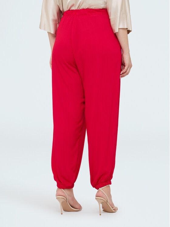 Fiorella Rubino Fiorella Rubino Pantaloni di tessuto P020L002567N016 Rosso Regular Fit