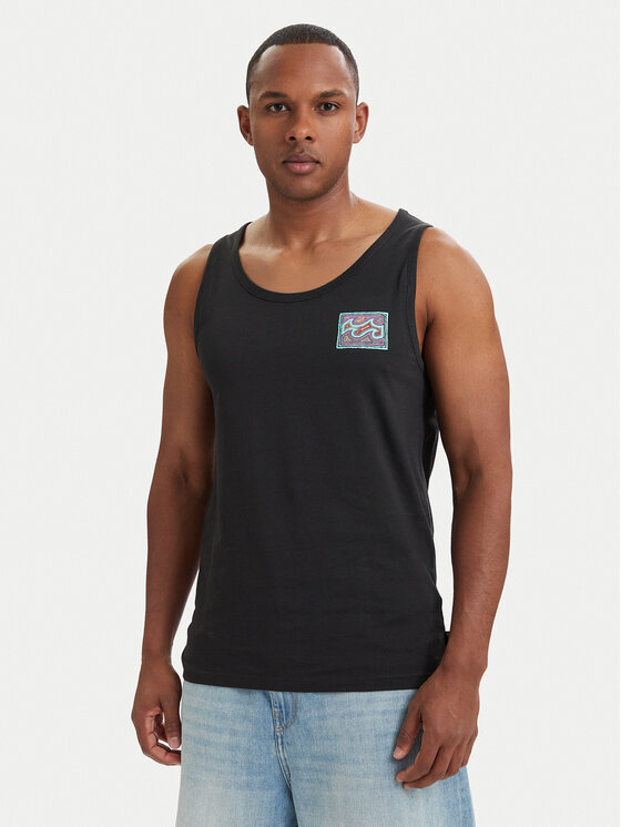 Billabong Billabong Майка Crayon Wave EBYZT00302 Чорний Regular Fit