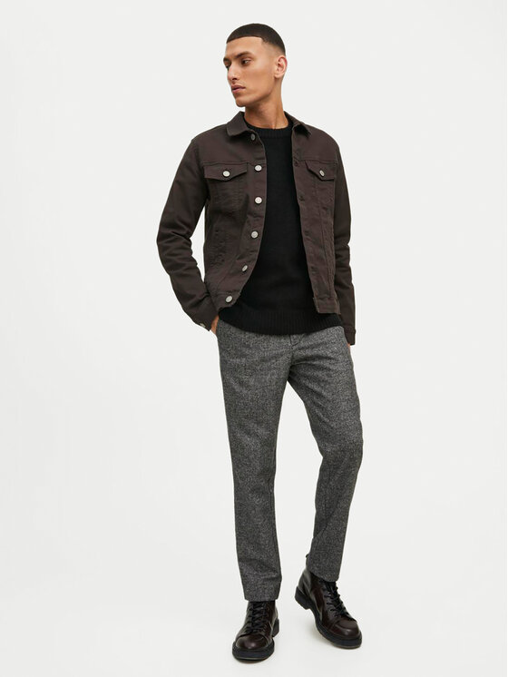 Jack&Jones Jack&Jones Džemper Rollie 12215468 Crna Relaxed Fit
