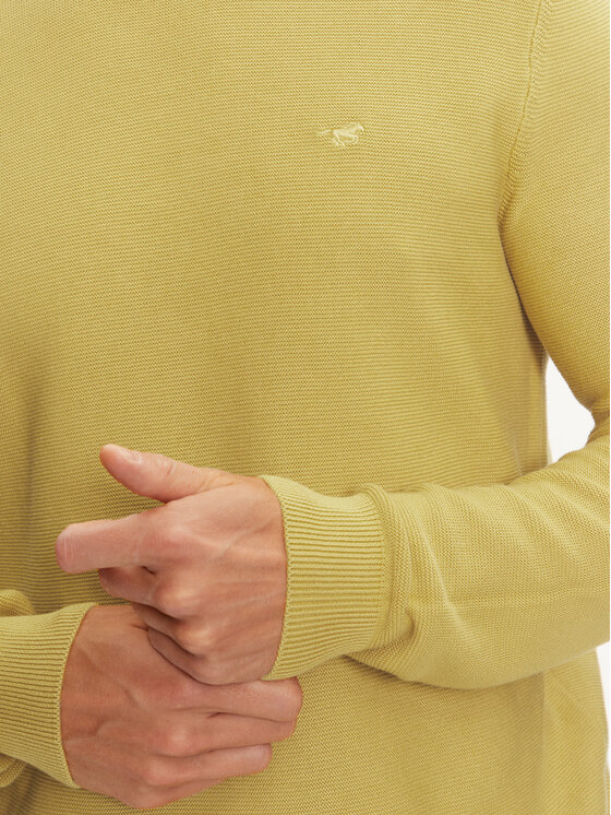 Mustang Mustang Sweter Elliot 1015472 Żółty Regular Fit