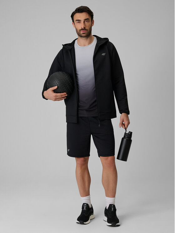 4F 4F Koszulka techniczna NO LIMITS Szary Regular Fit