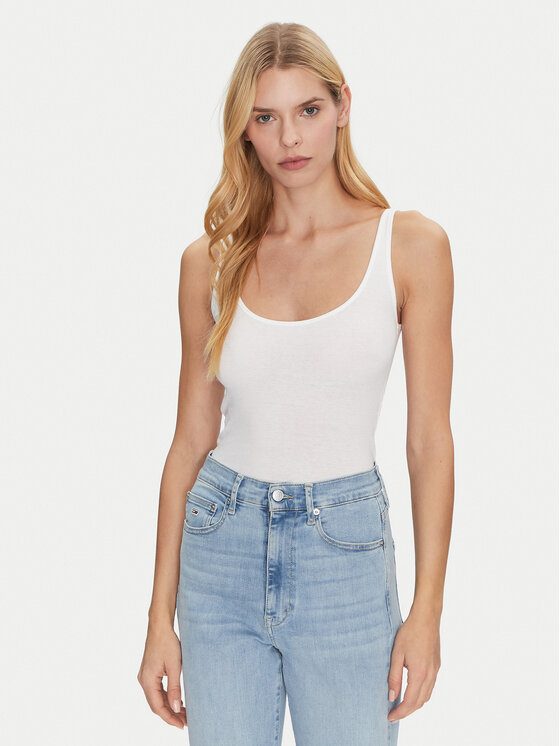 Mustang Mustang Top Lynn 1013930 Bijela Slim Fit