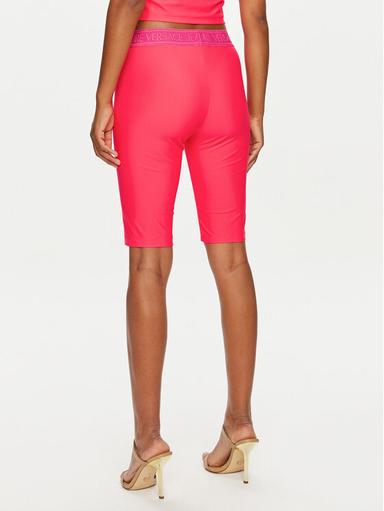 Versace Jeans Couture Versace Jeans Couture Dviratininkų šortai 76HAC1A6 Rožinė Skinny Fit