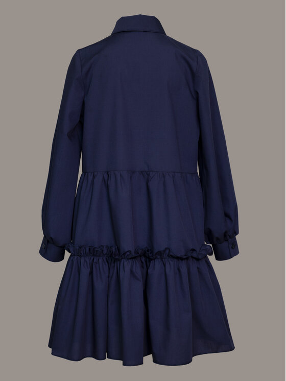 SLY SLY Sukienka 4S-206B Granatowy Comfortable Fit