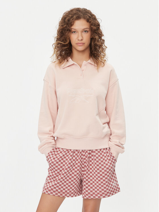 Reebok Reebok Majica dugih rukava II5588 Ružičasta Regular Fit