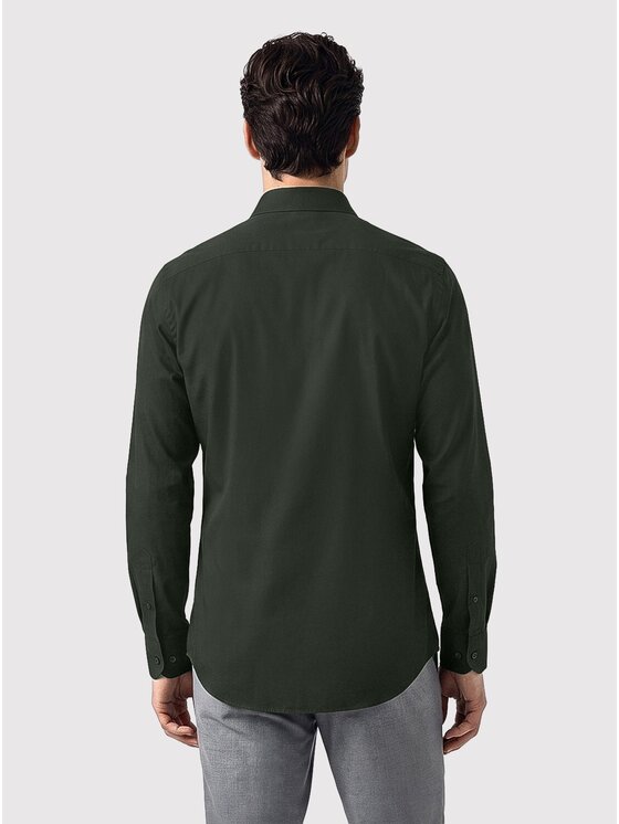 Pako Lorente Pako Lorente Koszula P26WF-1X-027 Zielony ciemny Slim Fit