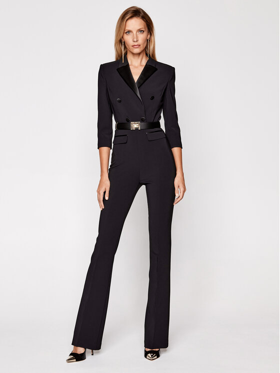 Elisabetta Franchi Elisabetta Franchi Kombinezonas TU-248-07E2-V599 Juoda Regular Fit