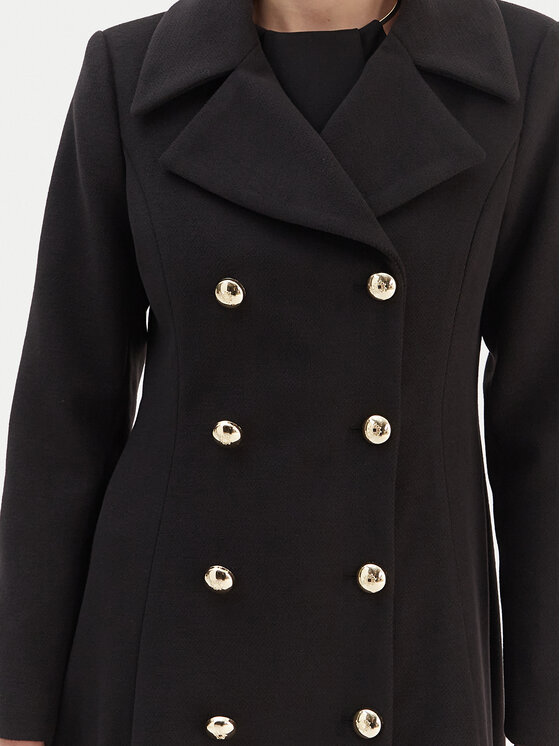 Rinascimento Rinascimento Übergangsmantel CFC0126730003 Schwarz Regular Fit