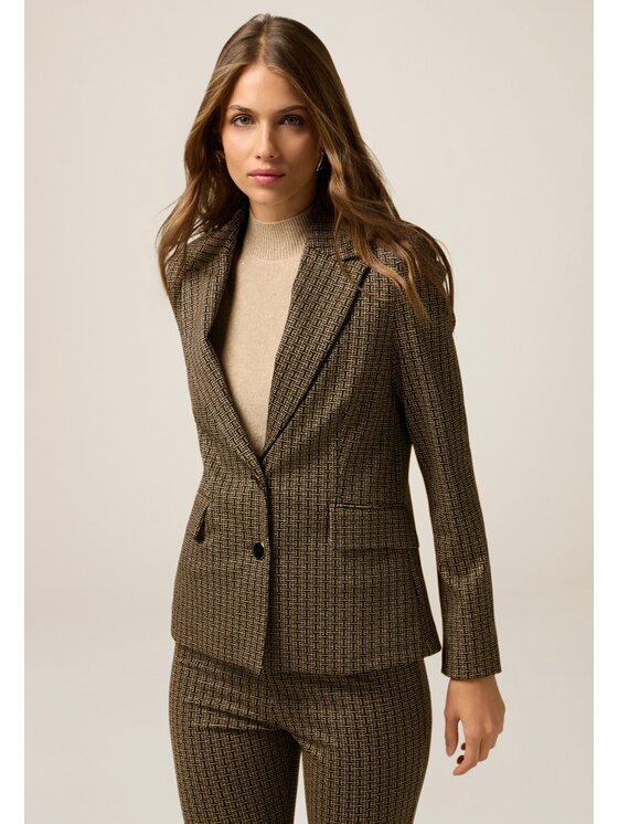 Oltre Oltre Giacca di transizione Q022R104652N0S3 Oro Flare Fit