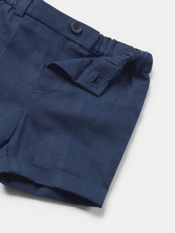 Mayoral Mayoral Completo camicia e pantaloncini 01220 Blu Regular Fit