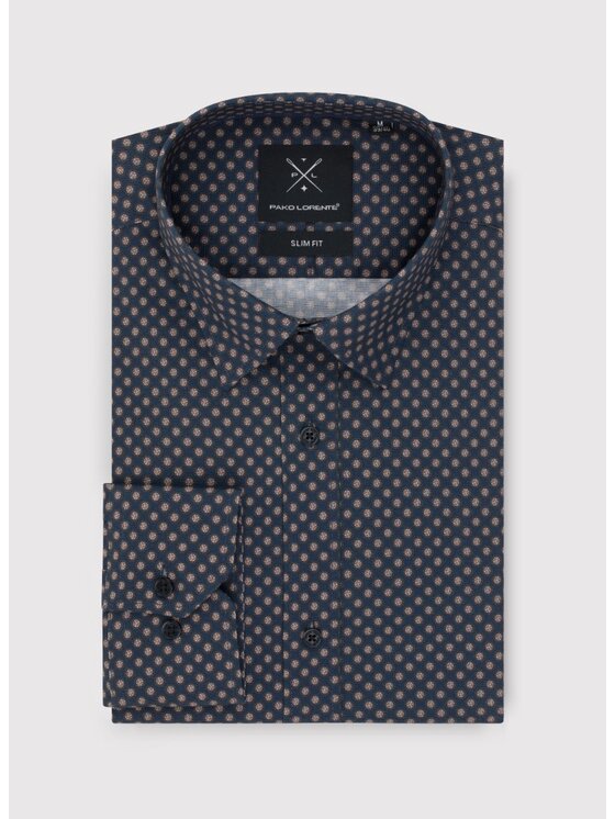 Pako Lorente Pako Lorente Koszula P25SF-1X-024 Granatowy Slim Fit