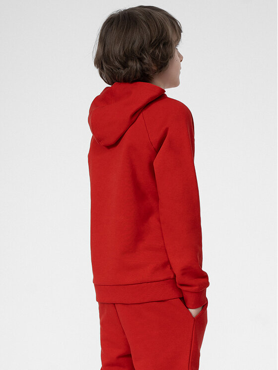 4F 4F Felpa 4FJSS23TSWSM220 Rosso Regular Fit