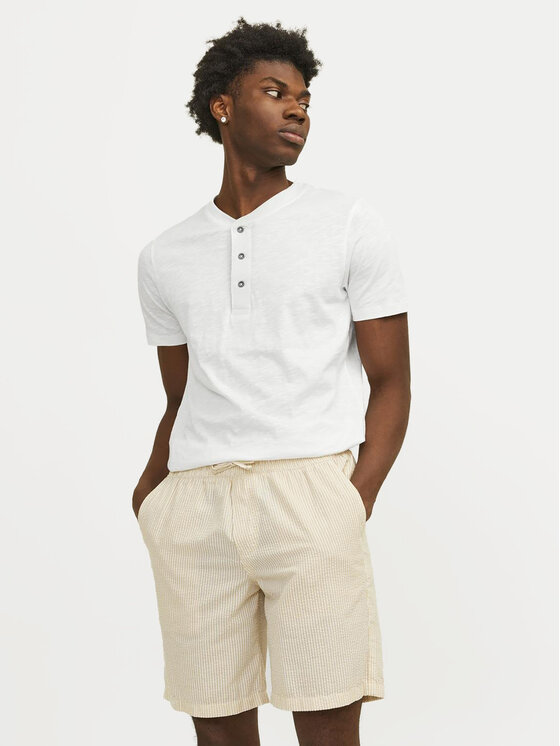 Jack & Jones Jack & Jones Tričko Jprblunixs 12257965 Biela Slim Fit
