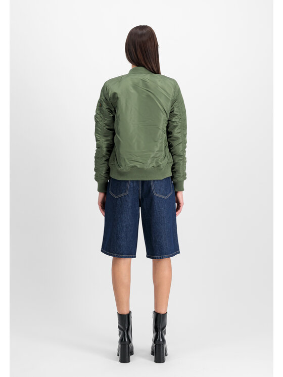 Alpha Industries Alpha Industries Kurtka bomber MA-1 VF 59 Bomber Jacket Women Zielony Slim Fit