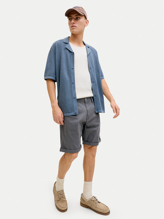 Jack & Jones Jack & Jones Jeansshorts Rick 12288485 Grau Regular Fit