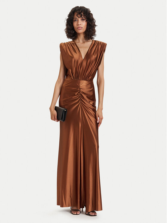 ACCESS FASHION ACCESS FASHION Abendkleid 63-3333-124 Braun Regular Fit