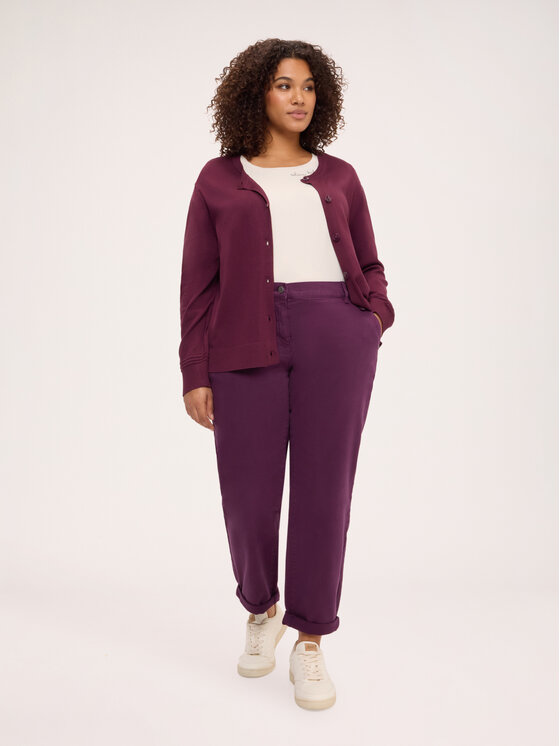 Fiorella Rubino Fiorella Rubino Spodnie materiałowe P072T105469N029 Fioletowy Regular Fit