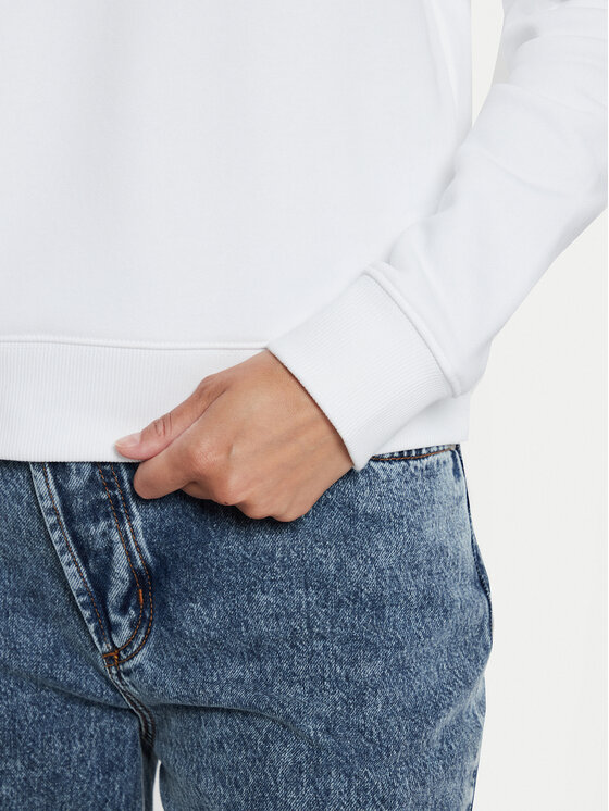 Guess Jeans Guess Jeans Felpa W4YQ10 KC811 Bianco Regular Fit