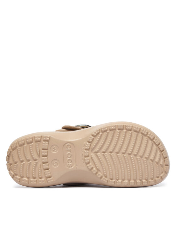 Crocs Crocs Чехли Classic Platform Buckle Clog 213230 Бежов