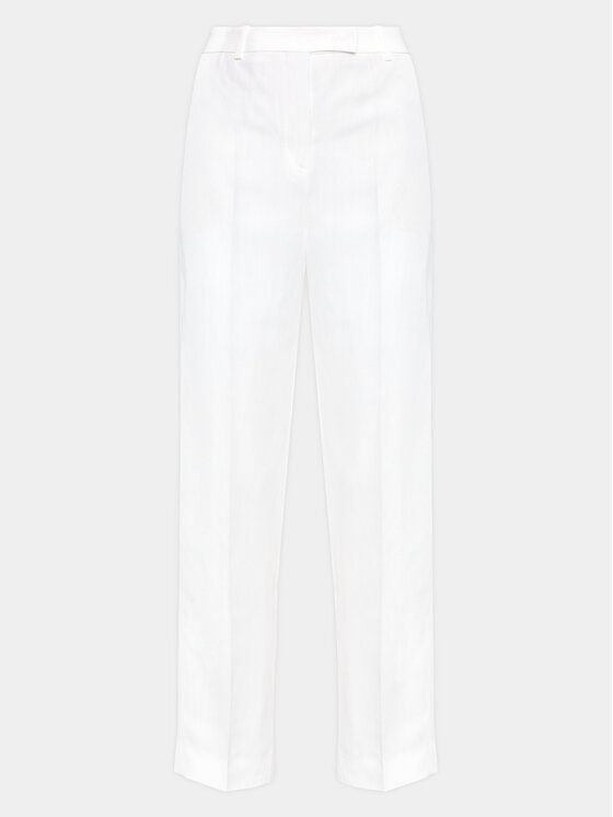 Fabiana Filippi Fabiana Filippi Pantaloni din material PAD273W410 Alb Regular Fit