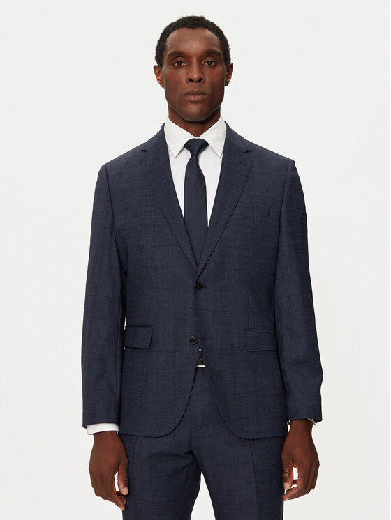 BOSS BOSS Öltöny 50528142 Sötétkék Slim Fit