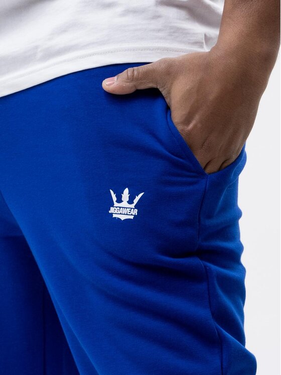 Jigga Wear Jigga Wear Spodnie dresowe Spodnie Dresowe Męskie Ciemne Niebieskie Jigga Wear White Crown XL Niebieski Regular Fit