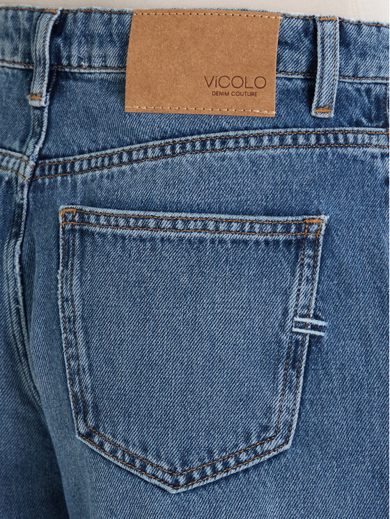 ViCOLO ViCOLO Jeansy DF5159 Modrá Wide Leg
