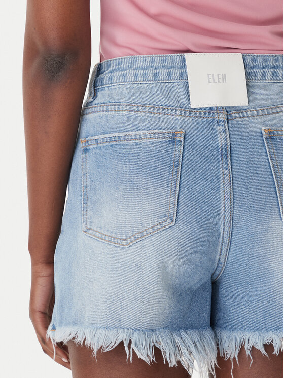 Eleh Eleh Pantaloncini di jeans EL122 Blu Regular Fit