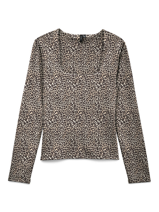 Vero Moda Bluzka Million 10334613 Beżowy Regular Fit