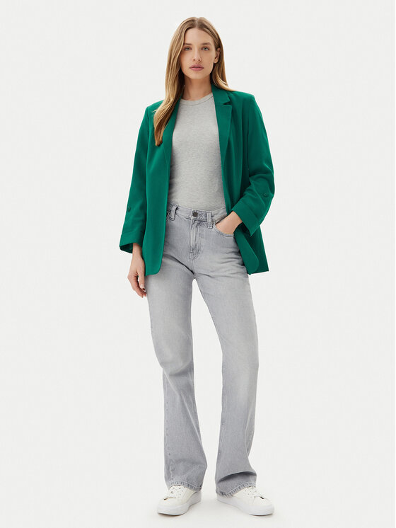ONLY ONLY Švarkas Leila 15310948 Žalia Loose Fit