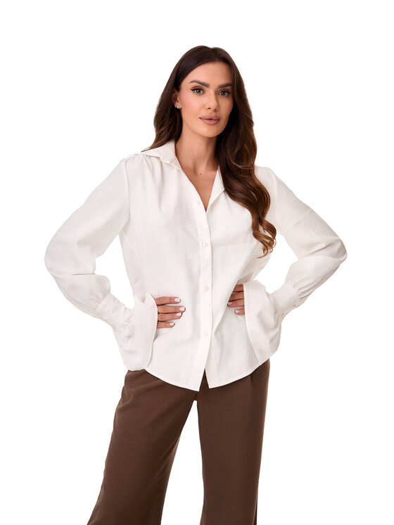 MANDRAGORA MANDRAGORA Koszula Carmen Biały Basic Fit