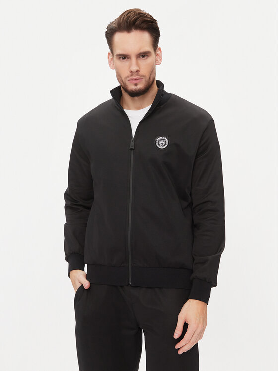 Plein Sport Plein Sport Sportinis kostiumas Jogging Tracksuit: Top/Trousers AACC MJJ0606 SJO002N Juoda Regular Fit