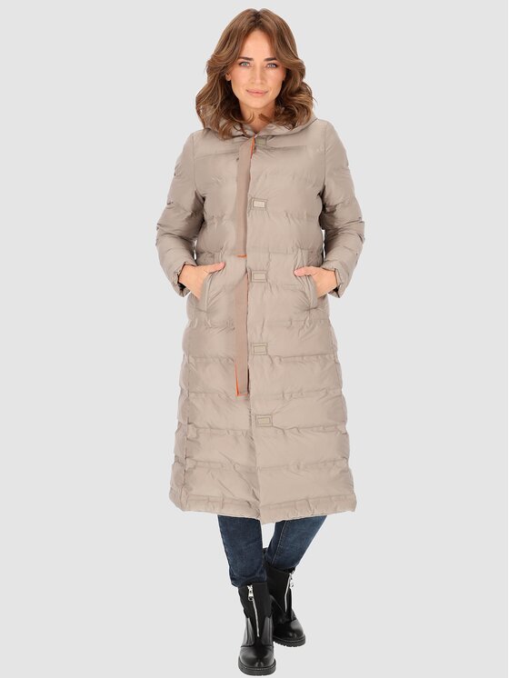 Perso Perso Kurtka damska BLH231010F Beżowy Regular Fit