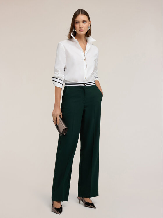 Motivi Motivi Camicia 5274Q000870N011 Bianco Regular Fit