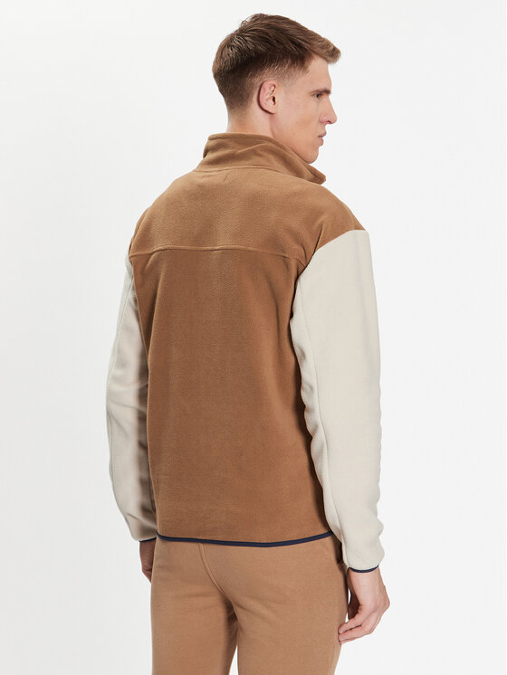 Felpa di pile 20715052 Marrone Regular Fit